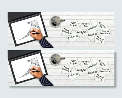 持笔人、公司、图纸、笔、纸、箭头、成功、草图