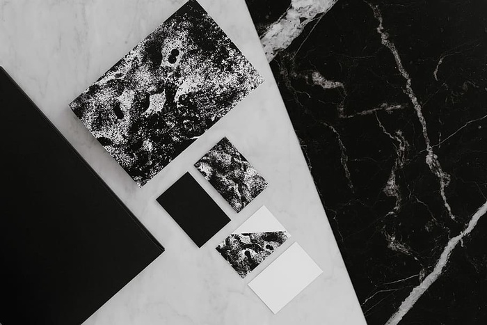 黑白模型商业品牌模板