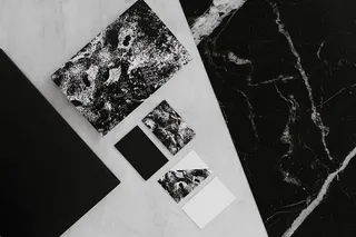 黑白模型商业品牌模板