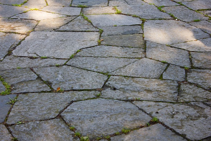 石板、石头、道路、地面、图案、路面、全框架、背景