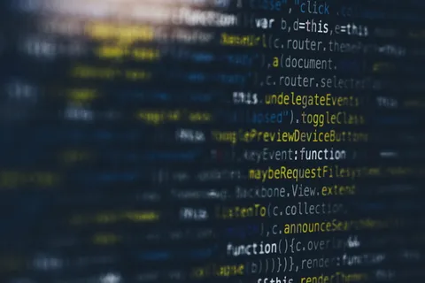 计算机编码截屏、数字、无人、选择性聚焦、技术、文本、通信、计算机监视器