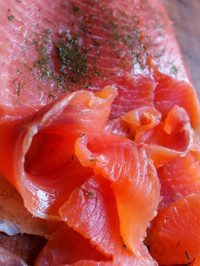 生的，肉，调味品，特写，摄影，鲑鱼，鱼，lox