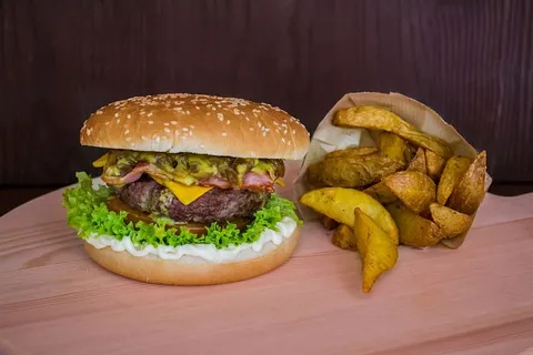汉堡,汉堡包,楔子,薯条,土豆,食物,午餐,肉 汉堡,汉堡包,楔子,薯条,土豆,食物,午餐,肉