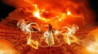 热，桌面，热，火焰，日落，自然，黎明，太阳