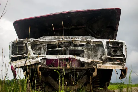 加拿大、mildmay、old、car、grass、Break、rust、运输方式