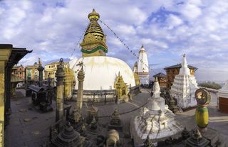 建筑，亚洲，佛陀，最大，佛教，建筑，神，眼