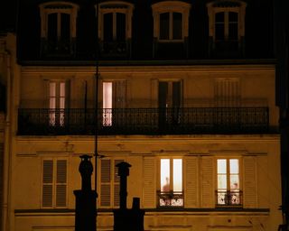 法国，巴黎，索勒街，建筑，人类，正面，阴影，蒙马特