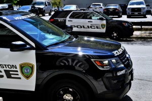 警车，警车，特遣部队，pct，德克萨斯州休斯顿，休斯顿警察局，停放