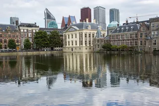 建筑, 建筑物, 海牙, 反射, 荷兰, 池塘, 建筑外观, 建筑结构