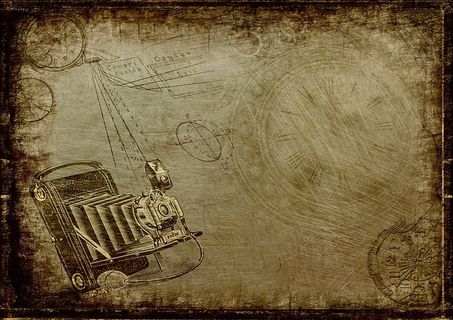 复古、折叠、相机、数码、壁纸、蒸汽朋克、时钟、摄影