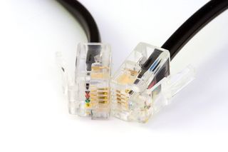 闭合，照片，rj45，rj45电缆，utp电缆，白色，表面，调制解调器