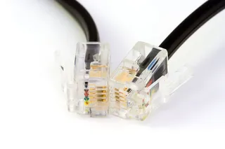 闭合，照片，rj45，rj45电缆，utp电缆，白色，表面，调制解调器