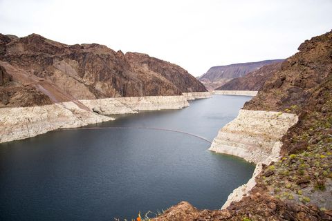 运河、日光、草地、丘陵、胡佛大坝、景观、自然、河流