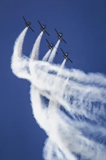 空中五架喷气机 空中五架喷气机
