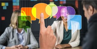 手指、反馈、确认、写评论、气球、云、词云、摘要