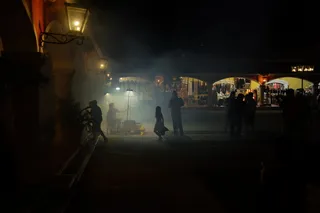 墨西哥，阿库马尔，夜景，派对，哈洛温，灰尘，节日，阴影