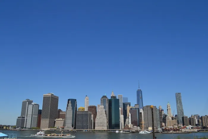 曼哈顿, 天际线, 景观, 约克, 曼哈顿, 天际线, 纽约, 建筑物, 大都市
