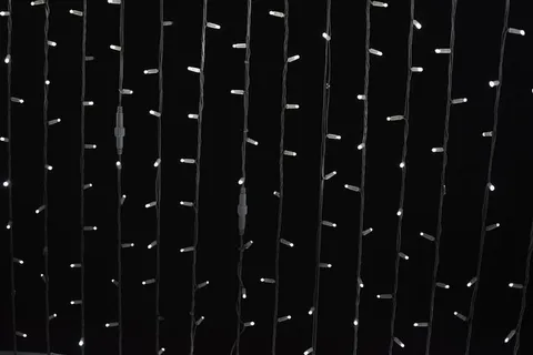 白色串灯，串灯，灯，地段，黑暗，夜晚，圣诞节，电力