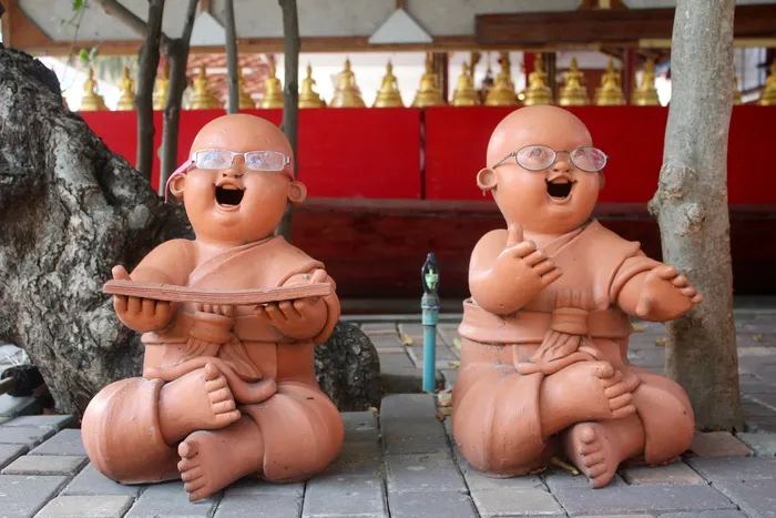 两个婴儿雕像，佛像，人物，石像，雕塑，雕像，佛教，瑜伽