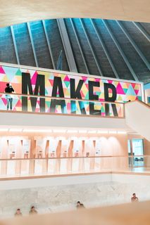 栏杆，扶手，人，人，伦敦，室内，室内设计，设计博物馆