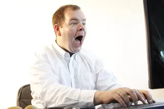 男人，使用，计算机，打嗝，版权，侵犯，删除，男人