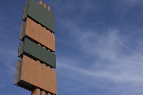 木材、灯光、街道、工业、广告牌、建筑、蓝天、木板