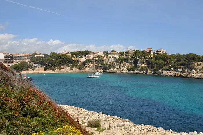 假日, 海岸, 马洛卡, 水, 海滩, 海, 夏天, 天空