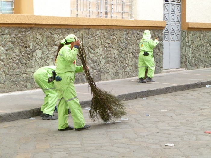 cuenca，厄瓜多尔，旅游，风景，街道清扫者，外国人，真人，全长