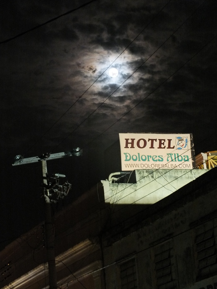 hote，moon，lighthouse，at night，暮色，几乎是夜晚，浪漫，夜晚