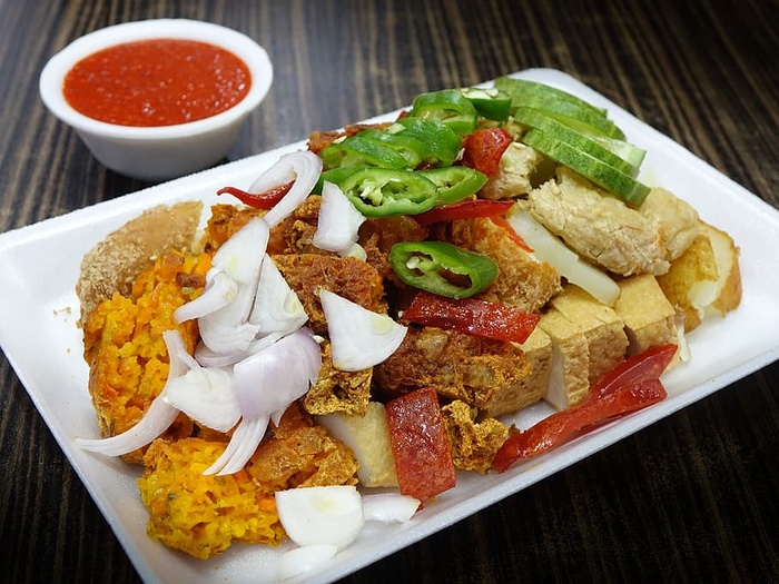 印度罗雅克，食品，面粉，酱汁，油炸，面团，香料，豆腐
