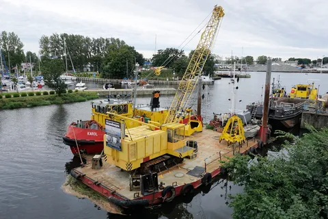 船舶起重机, 船舶, 起重机, 起重吊车, 平台, 技术, 波罗的海, 起重机臂