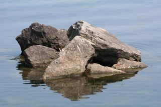 黑色、深色、平淡、水、岩石、固体、岩石-物体、海