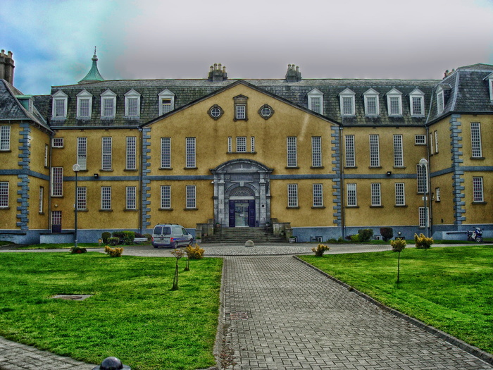 都柏林, 爱尔兰, 医院, 建设, 路面, 理由, 架构, hdr