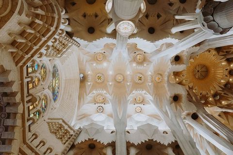 西班牙巴塞罗那高迪设计的萨格拉达家族大教堂