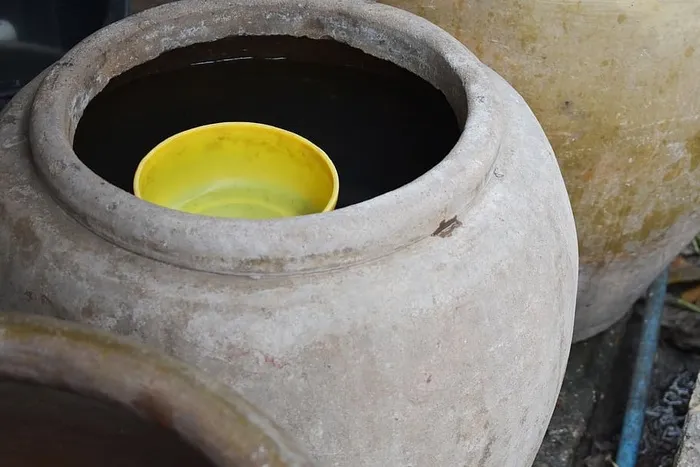 泰国，乌邦ratchathani，雨，陶器，商店，陶器，碗，水泥