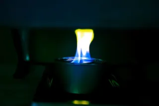 火焰、火焰、自助餐、自助餐火焰、蓝色火焰、黄色火焰、深色、未充分暴露