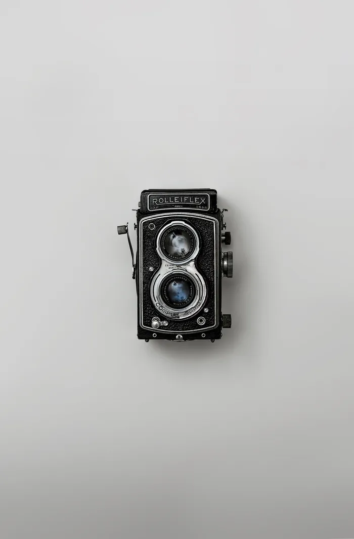 黑色Rolleiflex卷对卷投影仪