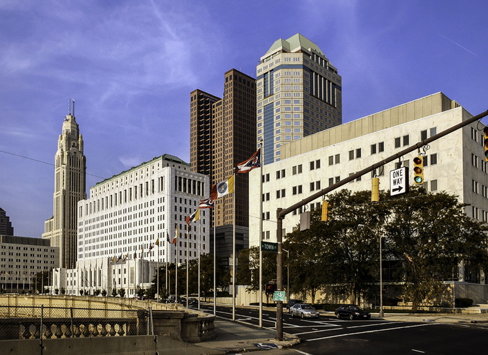 俄亥俄州哥伦布市中心的建筑物