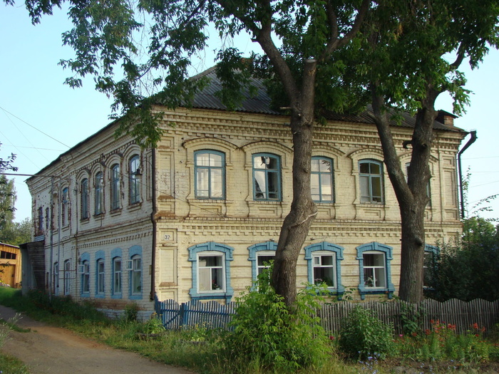 奥克汉斯克，房子，perm krai，俄罗斯，植物，树木，建筑外观，建筑结构