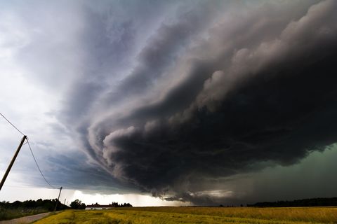 前进，天空，云，架云，弧，沉淀物，云形，风暴