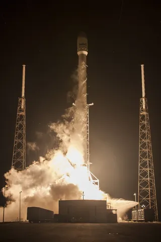 火箭，发射，夜间，火箭发射，spacex，发射，发射，火焰