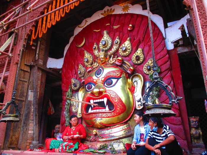 bhairav、anger、god、indrajatra、aaju、加德满都、尼泊尔、mask