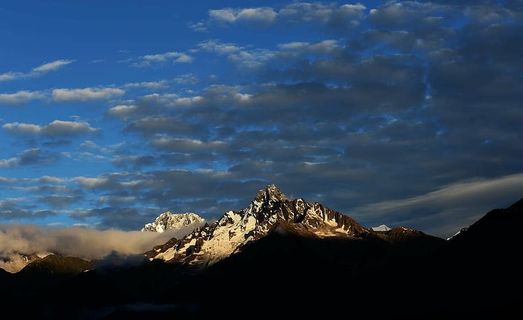 西藏，林芝，瘦身专家，云天，天空，高山，风景-自然，自然之美