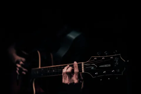 持有吉他的人，吉他，乐器，休闲活动，音乐家，吉他手，表演者，人类