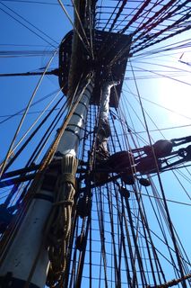 船，帆船，绳索，帆船，护卫舰，旧钻机，垫子，航行