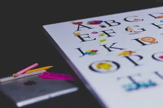 彩色铅笔、数据、显示、教育、电子、学习、字母、铅笔