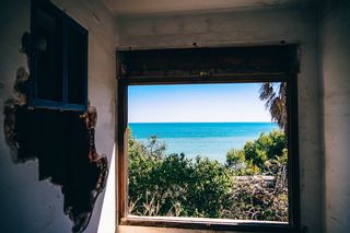 光，海，风景，阳光，废弃，废弃建筑，美国，建筑