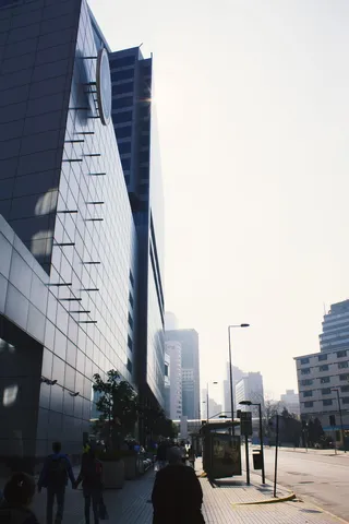 智利，圣地亚哥，科斯塔内拉，科斯塔涅拉中心，购物，镜子，街道，特拉索斯