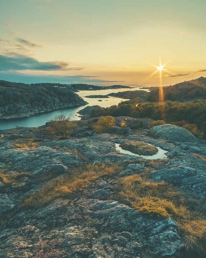 日落群岛västkusten stora mosskullen göteborg sverige瑞典havet