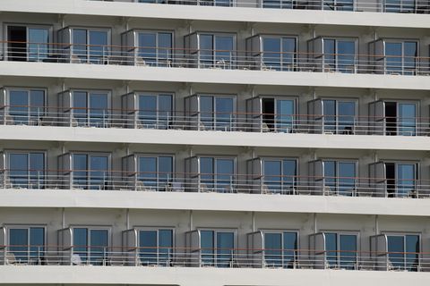 窗户、船、阳台、vista、相同、节奏、重复、旅行